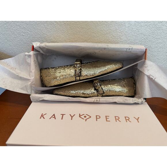 Katy Perry The Evie Mary Jane – Gold – Women’s Size 5 (EU 35) - NEW in Box - Picture 9 of 10